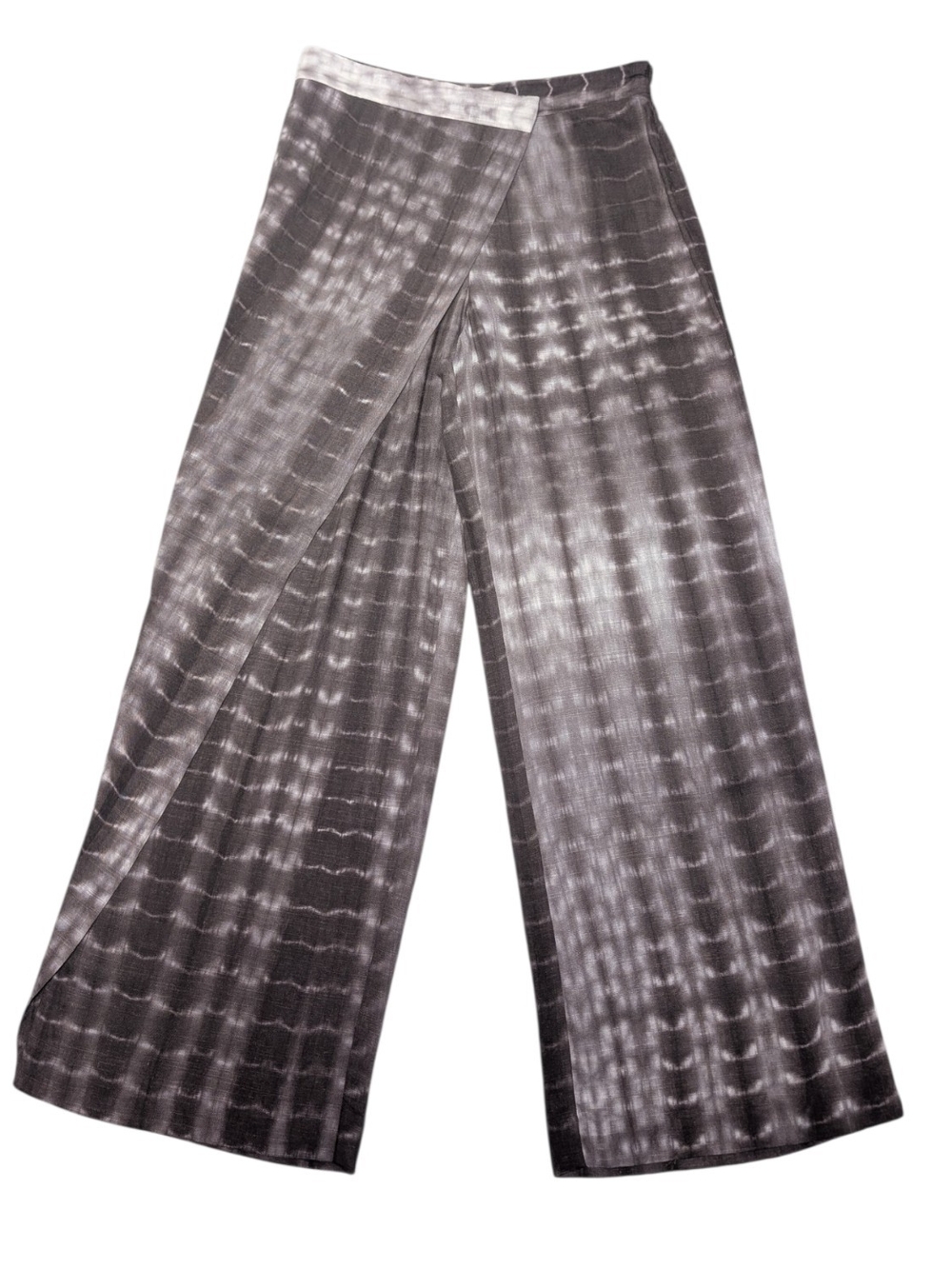 Zara Gray Tie-Dye Wide Leg Pants